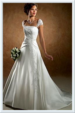 A beautiful wedding dress